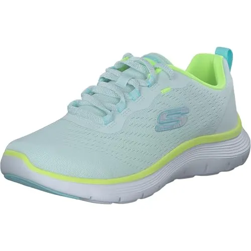 Skechers Damen Flex Appeal 5.0 Sneaker in Grün, 41 EU - Damen-Sneaker mit Flex Lite stoßdämpfender Zwischensohle und gepolsterter Komfort-Einlegesohle für ultimativen Tragekomfort.
