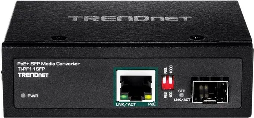 TRENDnet TI-PF11SFP - Medienkonverter GigE, RJ-45 SFP bis zu 40 km für zuverlässige Netzwerkverbindungen