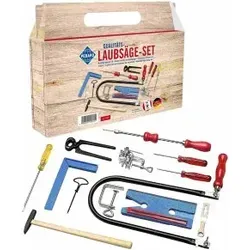 Pebaro Kinder-Werkzeug-Set Laubsägeset - Kunststoffspielzeug mit umfangreichem Zubehör für kleine Handwerker, ideal zum Bearbeiten und Gestalten von Holzprojekten.