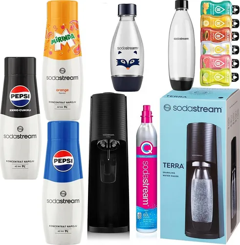 SODASTREAM TERRA SATURATOR Wassersprudler MAX Familienset