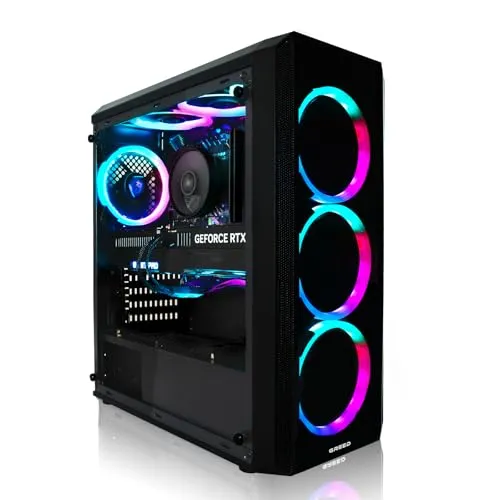 Greed® MK2 Lite - Hochleistungs Gaming PC mit AMD Ryzen 5 4600G - PC-Systeme mit 16 GB RAM und 512 GB SSD für blitzschnelles Gaming. RGB-Beleuchtung und handgefertigte Qualität aus Österreich für ein unvergessliches Spielerlebnis!