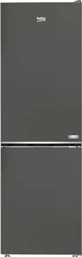 BEKO B5RCNA366HG Kühlgefrierkombination - Kühlgefrierkombination in Manhattan Gray, 316 l Volumen, freistehend und ideal für große Haushalte mit viel Stauraum.