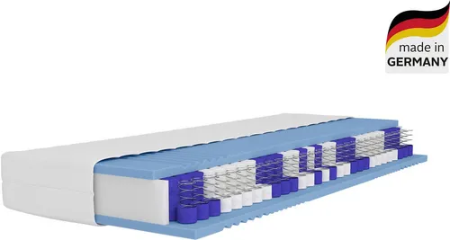 Taschenfederkernmatratze Lasse – 7 Zonen, 90x200 cm, 140x200 cm, atmungsaktiv - Die Taschenfederkernmatratze 