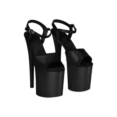 EIS, Absatz-Schuhe, Verführerische Plateau-Sandalette, High Heels, Größe 36-44, Farbe:schwarz, Größe:43