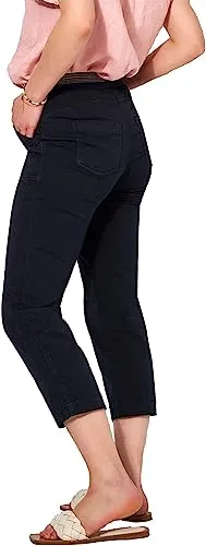 Toni Damen Schlupfhose »Sue« - Dark Blue - Jeans mit gestreiftem Gummizug, aus luftiger Baumwollmischung für optimalen Tragekomfort und eine perfekte Passform.