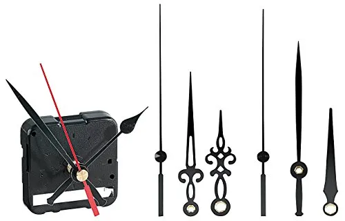 St. Leonhard Uhrwerk linksdrehend: Rückwärts laufende Wanduhr mit 3 Zeiger-Sets