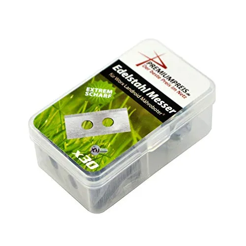 Ersatz Messer Klingen für Worx Landroid Mähroboter (Edelstahl) inkl. Schrauben - Premiumpreis® (30)