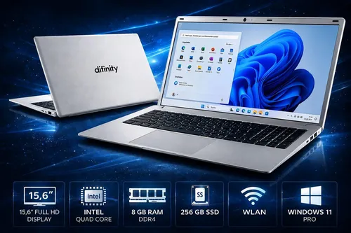 Laptops bis 250 Euro von Difinity