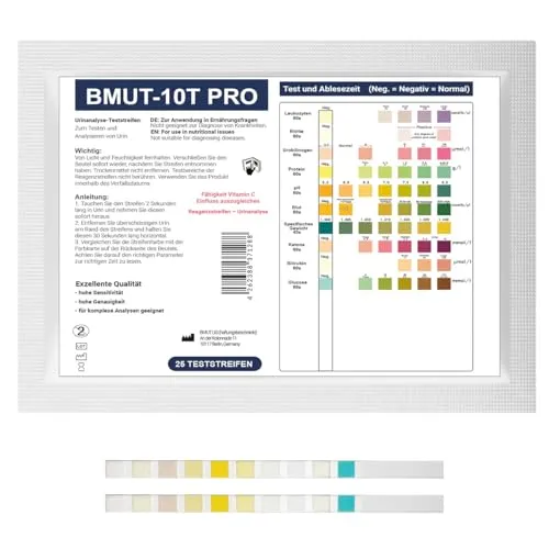 25x 10in1 Urin-Teststreifen für Zuhause
