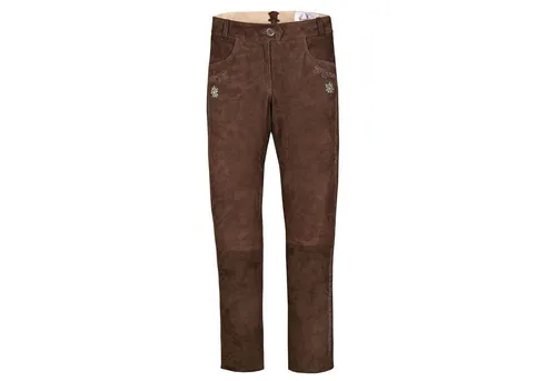 German Wear Trachtenlederhose GW1450 Damen Ziegenvelour 36 - Hochwertige Trachtenlederhose aus 100% Wildleder, ideal für festliche Anlässe. Bequemer Sitz und stilvolles Design für einen perfekten Auftritt.