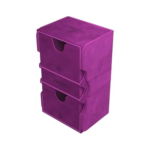 Game Genic GGS20113ML - Stronghold 200+ XL Purple, robustes Brettspielzubehör für optimale Aufbewahrung und Schutz