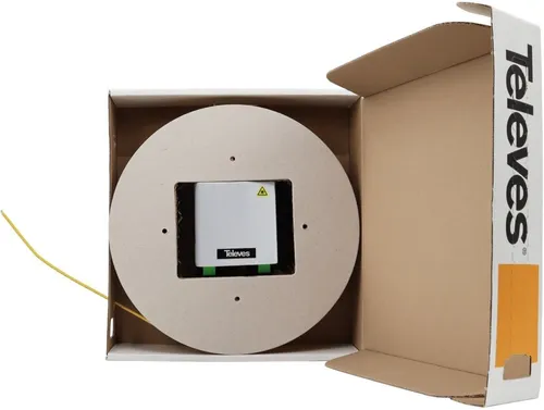 Televes Optische Box 2 Ausgänge 100m Kabel OB4LC-4-100 von Televes Optische Kopfstelle