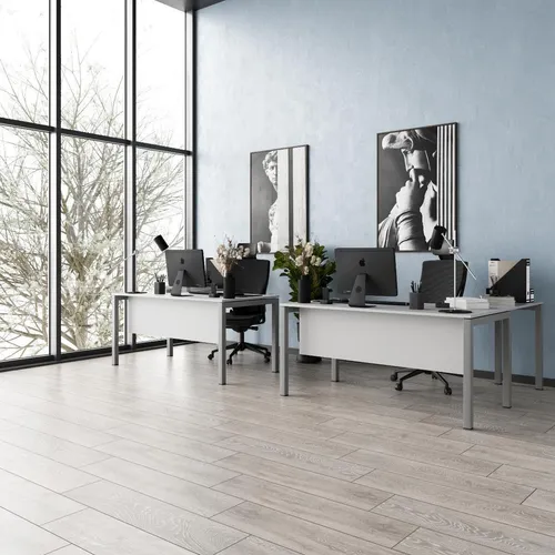 furni24 Schreibtisch Tetra 160 cm in silber von Mades