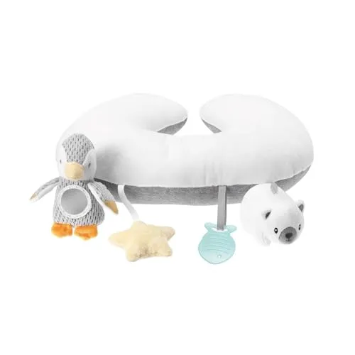 Nuby Interaktives Bauchlage-Kissen, Baby Spielkissen, ab Geburt, Pinguin