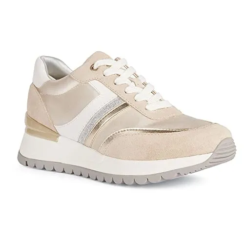 Produktbild Geox Damen D Desya Sneaker, Lt Gold Lt Taupe, 39 EU