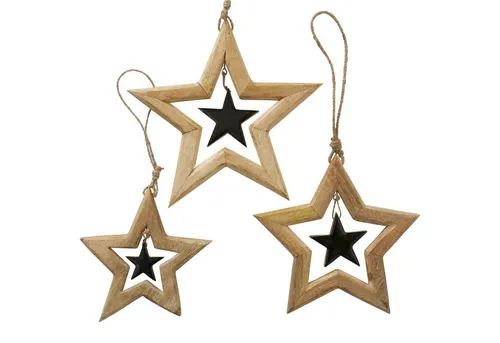 BOLTZE Dekohänger Nurto 3tlg Set in braun von BOLTZE