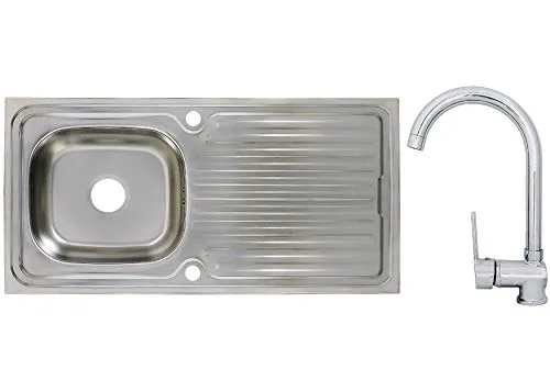 Edelstahl Einbauspüle 86x43,5cm reversible Küchenspüle