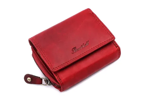 Benthill Mini Geldbörse - Kleine Geldbörse aus Echtleder mit RFID Schutz - Mini-Geldbörse aus echtem Rindsleder, ideal für unterwegs. Mit RFID-Schutz und praktischen Fächern für Karten und Münzen.