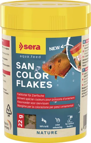 Sera Fischfutter San Color Flakes 100 ml