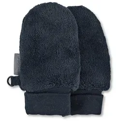 Sterntaler® Fäustlinge aus Teddyflausch (1-St) ohne Daumen, mit Bündchen aus Elastikware blau 1