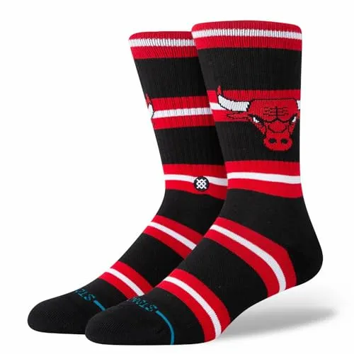 Stance PREP Chicago Bulls Socken 2025 Black/red, 43-46 von Stance