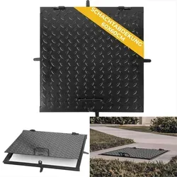 Deckel MC60, 600x600 mm, schwarz von STREND PRO