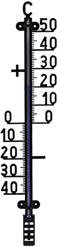 ProGarden Außenthermometer XXL schwarz für Balkon und Garten