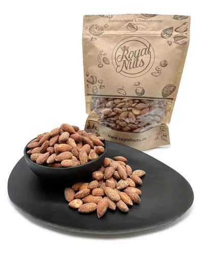 Rauchmandeln - Geräucherte Mandeln - 1000g - Royalnuts - Knusprige Rauchmandeln aus den USA, ideal als Snack für jede Gelegenheit. Genießen Sie den einzigartigen Geschmack in der Kategorie Nüsse & Samen.
