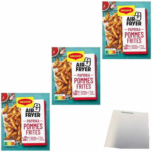Maggi Air Fryer Paprika Pommes Frites Fix Gewürzmischung 3er Pack 3x34g Packung