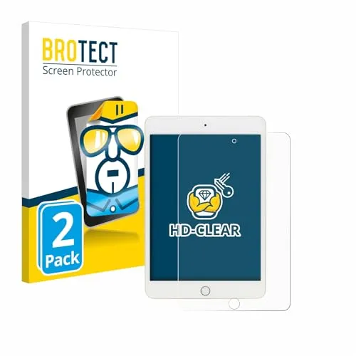 BROTECT 2 Stück Schutzfolie für Apple iPad Mini 5 2019 (5. Gen.) Displayschutz Folie Made in Germany, Ultra-Klar