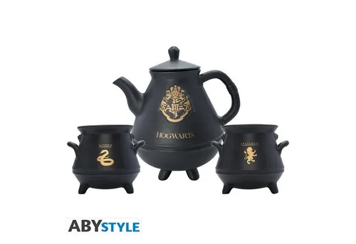 ABYSSE Harry Potter Teekanne mit Hogwarts-Kessel-Set - Teekocher mit magischem Harry Potter Design, ideal für Fans und perfekte Ergänzung für jede Teestunde.