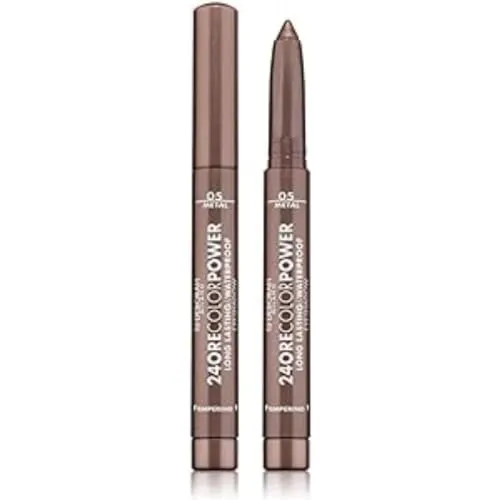 Deborah Milano Lidschatten 24 Stunden Color Power Waterproof, Nr. 5 Brown, Lidschatten mit Stick, hoher Halt