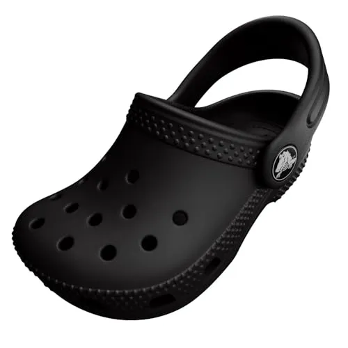 Crocs Unisex Kinder Classic Clog K, Schwarz, 30/31 EU - Clogs & Pantoletten für Jungen, mit rutschfester Sohle aus Croslite-Material für unbeschwerten Komfort und individuelle Gestaltung durch Jibbitz-Anhänger.