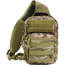 Brandit US Cooper Sling Rucksack - grün für Männer - Daypacks mit zwei aufgesetzten Taschen und rutschhemmendem Schultergurt für optimalen Tragekomfort und Sicherheit Ihrer Wertsachen.
