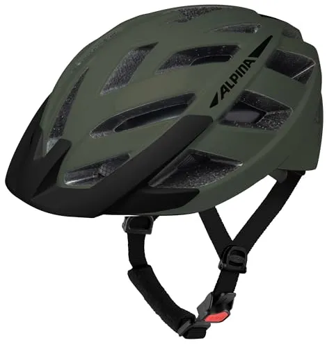 Alpina Panoma 3.0 Radhelm 52-57 cm grün - Leichter Fahrradhelm für Radtouren, mit Insektenschutz und optimalem Tragekomfort; ideal für Bikepacking und Abenteuer in der Natur.