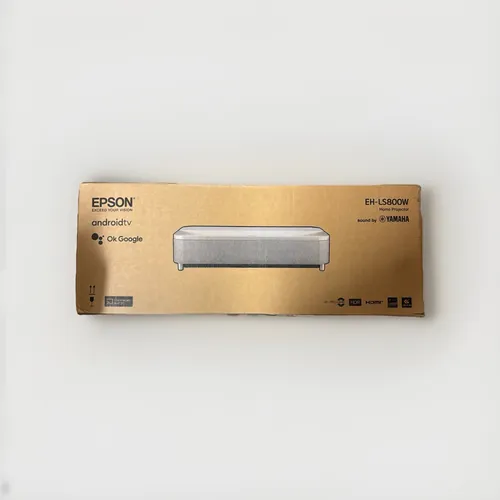 Epson EH-LS800W Beamer - 4K UHD Ultrakurzdistanzprojektor, 4.000 Lumen, ideal für Kinoerlebnis und Gaming mit Android TV und YAMAHA Sound