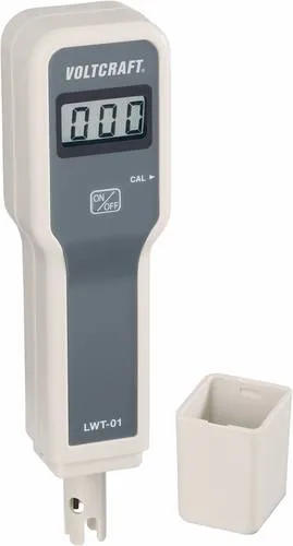 VOLTCRAFT LWT-01 Leitfähigkeits-Messgerät - Wassermessgerät mit automatischer Temperaturkompensation, ideal für präzise Flüssigkeitsanalysen im Bereich von 0 - 9999 µS/cm. Perfekt für Labore und Umwelttests.