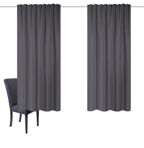 Schmidt Gard Vorhang 55515 JOHN Struktur-Verdunkelungsvorhang, 100% Polyester