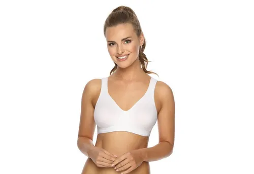VIANIA! Wellness BH Sport-BH 14750 CoolQuick in Weiß, Größe 75C - Funktionsunterwäsche: Atmungsaktiver Sport-BH mit optimalem Halt und Feuchtigkeitsregulierung, ideal für mittlere sportliche Aktivitäten und Wellness.