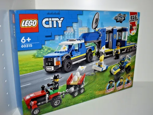 LEGO 60315 City Mobile Polizei-Einsatzzentrale - Spielzeug mit Polizeiauto, inklusive Drohne und Gefängnisanhänger für spannenden Spielspaß