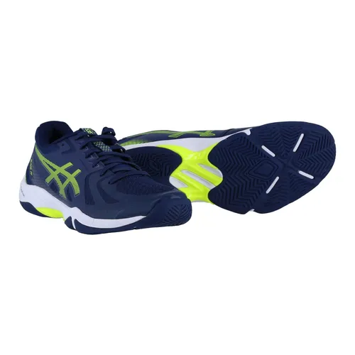 Asics Indoorschuhe Blade FF (Squash- und Badminton-Schuh) dunkelblau/gelb Herren, Größe Euro (US): 48 (13)