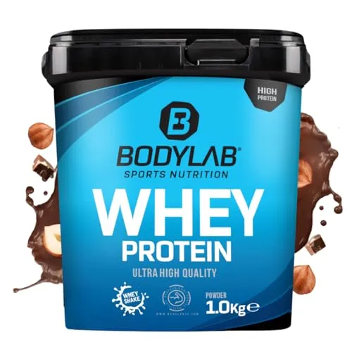 Bodylab24 Whey Protein Pulver Haselnuss-Schokolade, 1kg