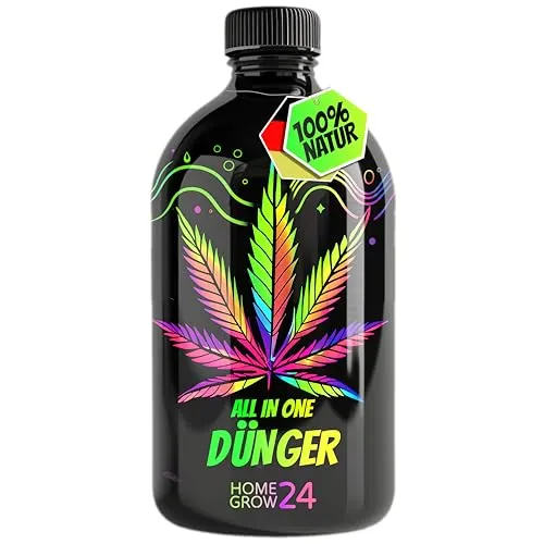 Homegrow24 Cannabis Dünger Set für Indoor & Outdoor - Hydroponische Dünger, BIOlogischer organischer Grow & Bloom Dünger für gesunde Cannabispflanzen in jeder Wachstumsphase – 100 % natürlich und einfach dosierbar.