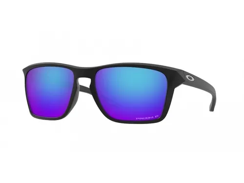 Oakley Sylas Matte Black / Prizm Sapphire Polar Sportbrille - Sportbrille mit leichtem O Matter Rahmen und Prizm-Gläsern für verbesserte Sicht. Optimal für aktive Nutzer, die auch mit Kopfbedeckungen perfekten Komfort suchen.