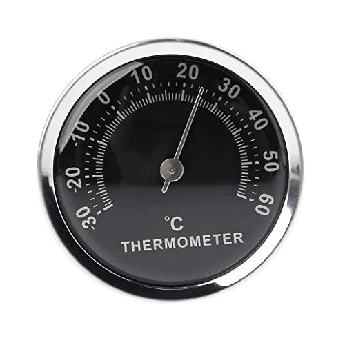 GUMEI Mini 58mm Autothermometer Mechanisch Analoges Temperaturmessgerät mit Pastenaufkleber