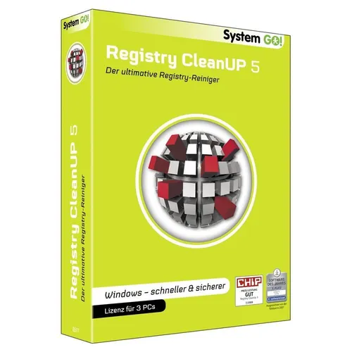 Registry CleanUP 5 von System Go PC CD-ROM (K19)