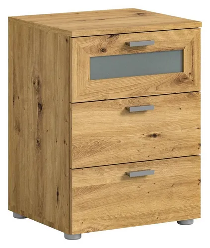 xonox.home Schlafzimmer Xeno Nachtkommode - TV-Halterungen: Die Nachtkommode in Artisan Eiche bietet rustikalen Charme und praktischen Stauraum für persönliche Gegenstände, ideal für ein gemütliches Schlafzimmer.