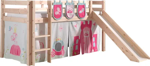 Spielbett >PINO< in Kiefer massiv natur - 210x114x218 (BxHxT)