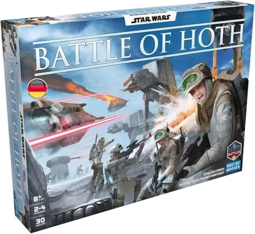 Star Wars: Battle of Hoth, Brettspiel - Gesellschaftsspiel für 2-4 Spieler, spannende 30 Minuten Spielzeit und ab 8 Jahren geeignet – erlebe die epischen Schlachten im Star Wars Universum!