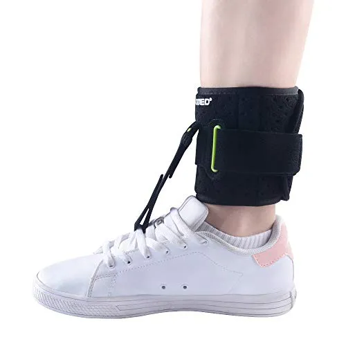 KONMED Einstellbare Drop Fußstütze AFO AFOs Brace Strap Elevator Poliomyelitis Hemiplegia Stroke Universalgröße